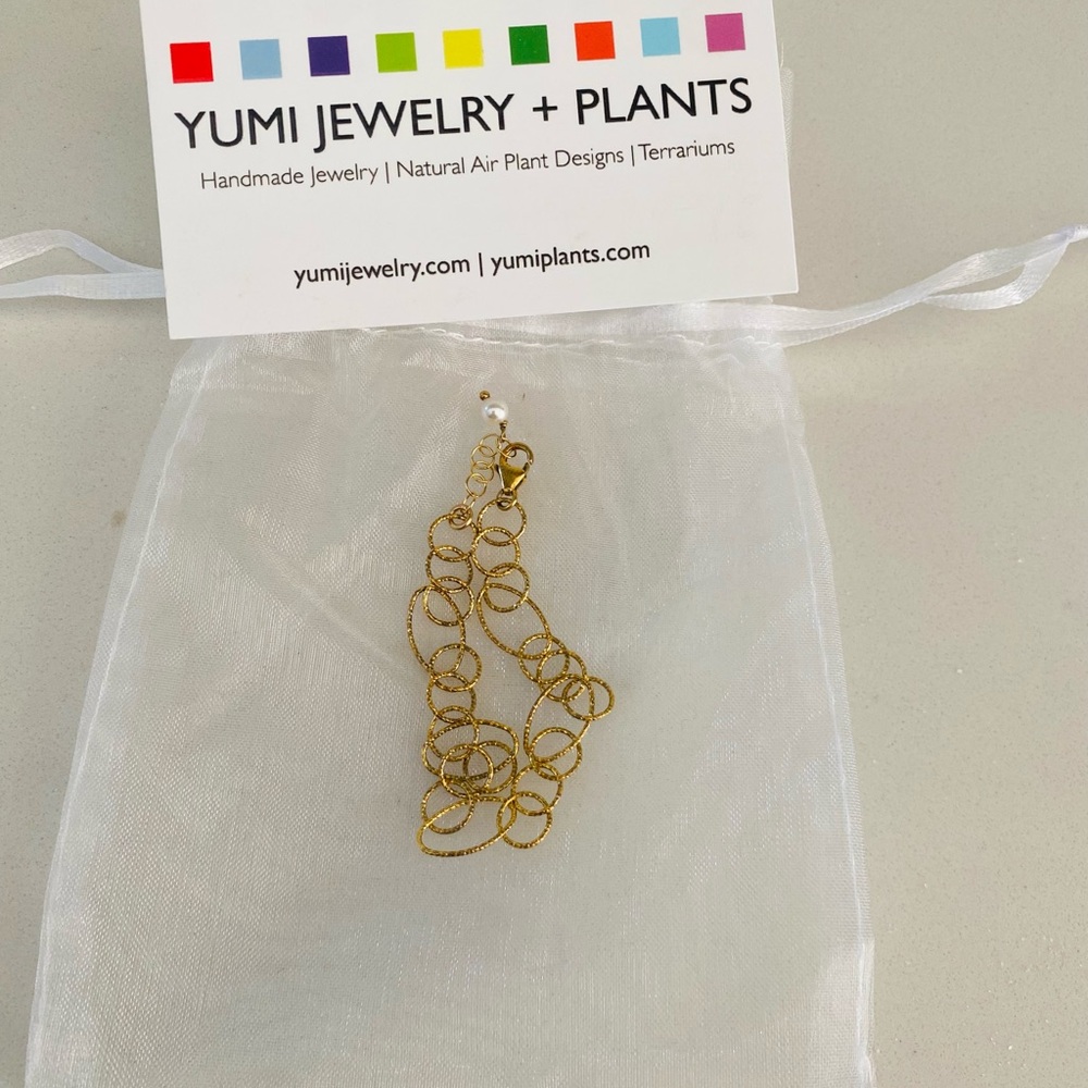 YUMI JEWELRY + PLANTS GOLD CIRCLE LINK BRACELET
